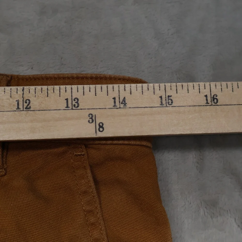 Carhartt Pants Womens 2 Short Brown Essential Ashland Relaxed Fit Workwear 29x30